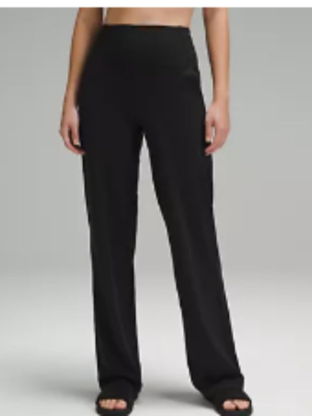 EUC like new Lululemon size 12 black Align High-Rise Wide-Leg Pant *regular
